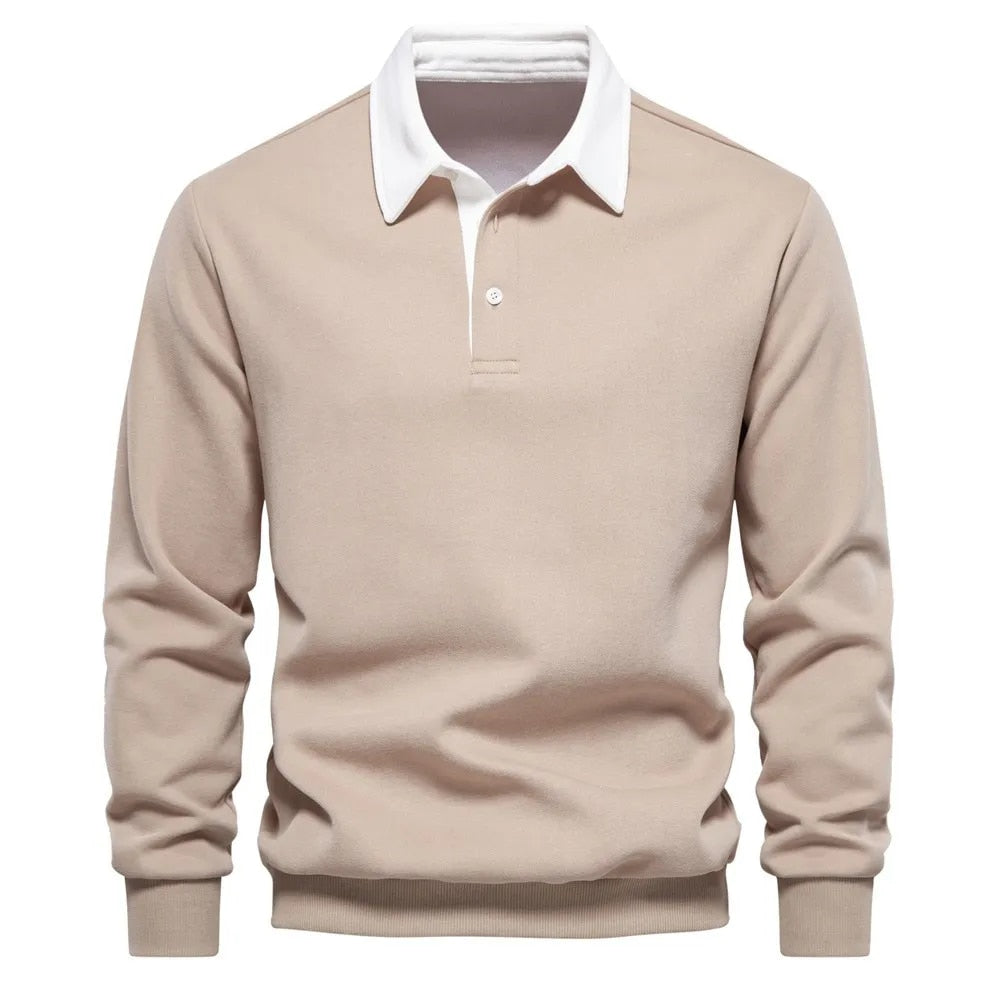 Men’s modern polo shirt with structured collar – Rafael