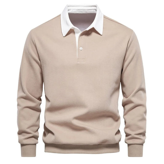 Men’s modern polo shirt with structured collar – Rafael