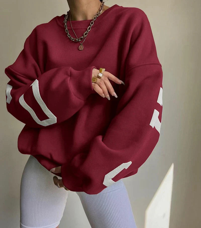Callen men’s crew neck sweatshirt with bold Chicago back print and New York graphic detail