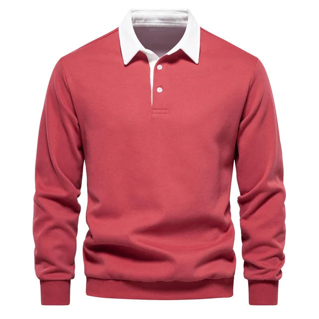 Men’s modern polo shirt with structured collar – Rafael
