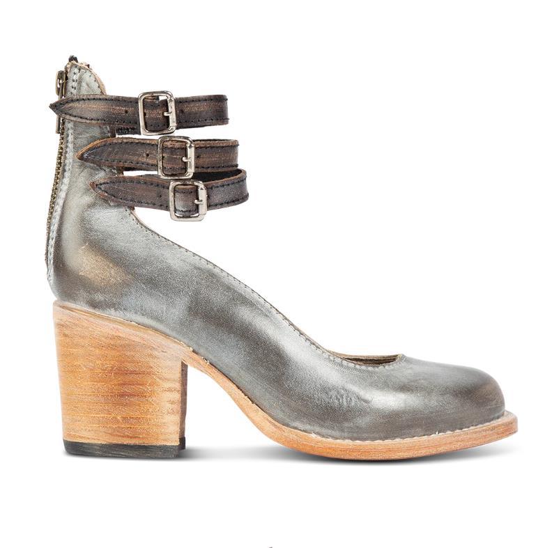Amara women's elegant heels with a triple strap design and a sleek, modern silhouette.