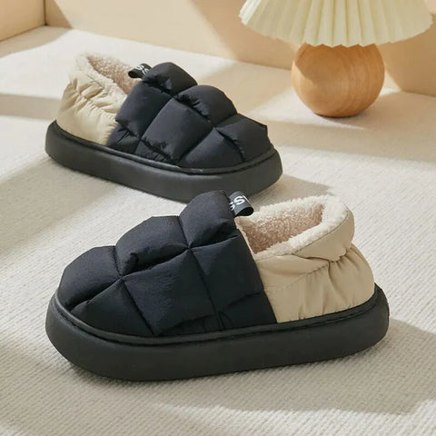 Esme comfortable indoor slippers with a plush, cozy interior and a refined design.