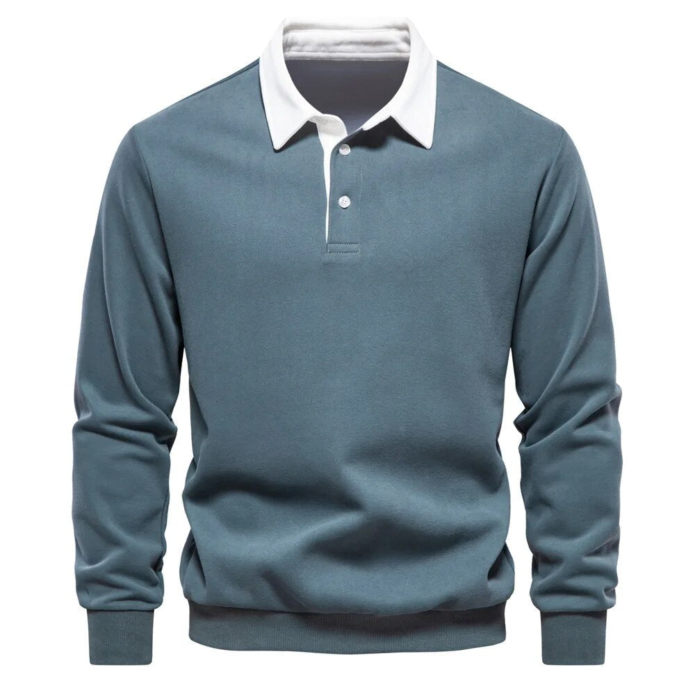 Men’s modern polo shirt with structured collar – Rafael
