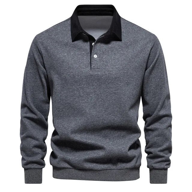 Men’s modern polo shirt with structured collar – Rafael