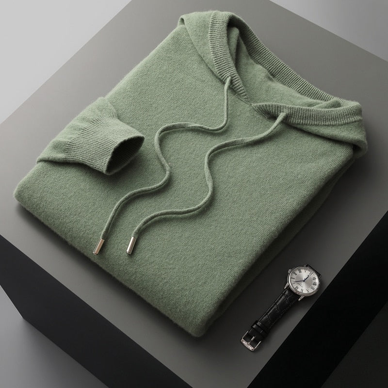Asher oversized hoodie for men with a relaxed fit, large front pocket, and soft, warm material.