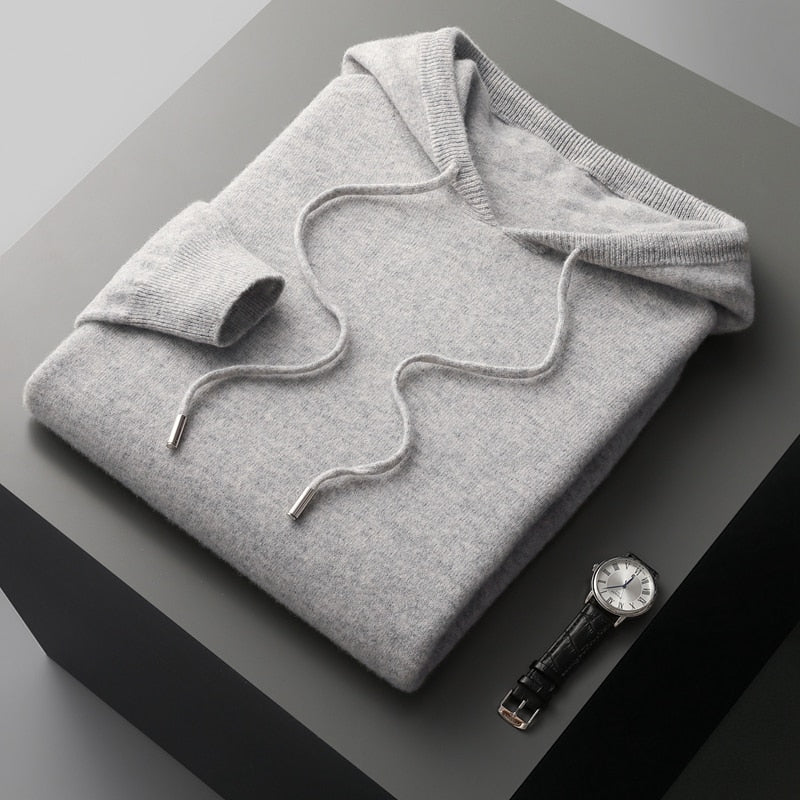 Asher oversized hoodie for men with a relaxed fit, large front pocket, and soft, warm material.