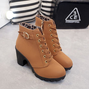 ylvie women's high heel lace-up ankle boots with a structured and elegant design.