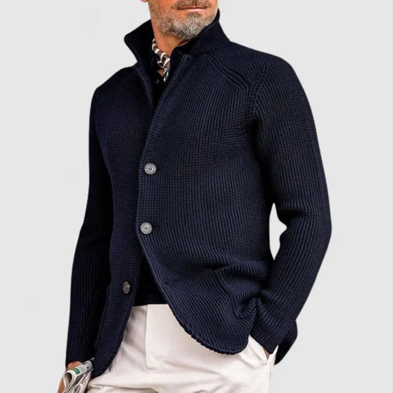 The Sebastian blazer is defined by its functional details, including subtle pockets, a classic button closure, and structured lapels. The soft, breathable knit material offers a comfortable fit, making it ideal for creating adaptable outfits that can be styled to suit your mood. Pair it with your favorite jeans or chinos for a clean, contemporary silhouette.
