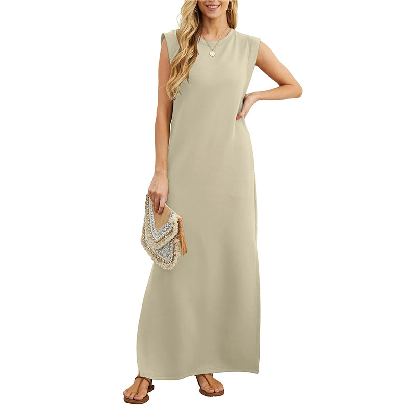 Elodie loose maxi dress for women with an elegant, fluid silhouette and a light, airy fabric.