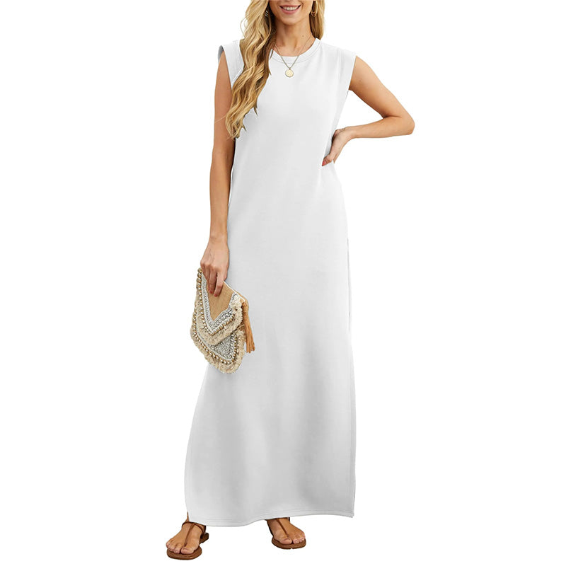 Elodie loose maxi dress for women with an elegant, fluid silhouette and a light, airy fabric.