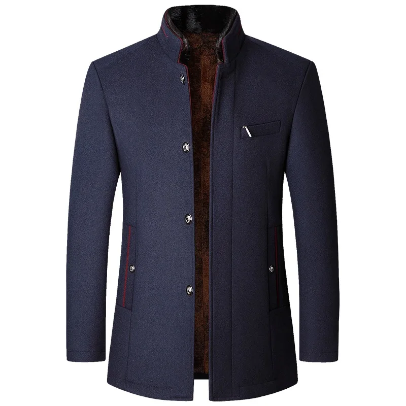 Kellan men’s coat with tailored fit and structured collar, polished and versatile outerwear