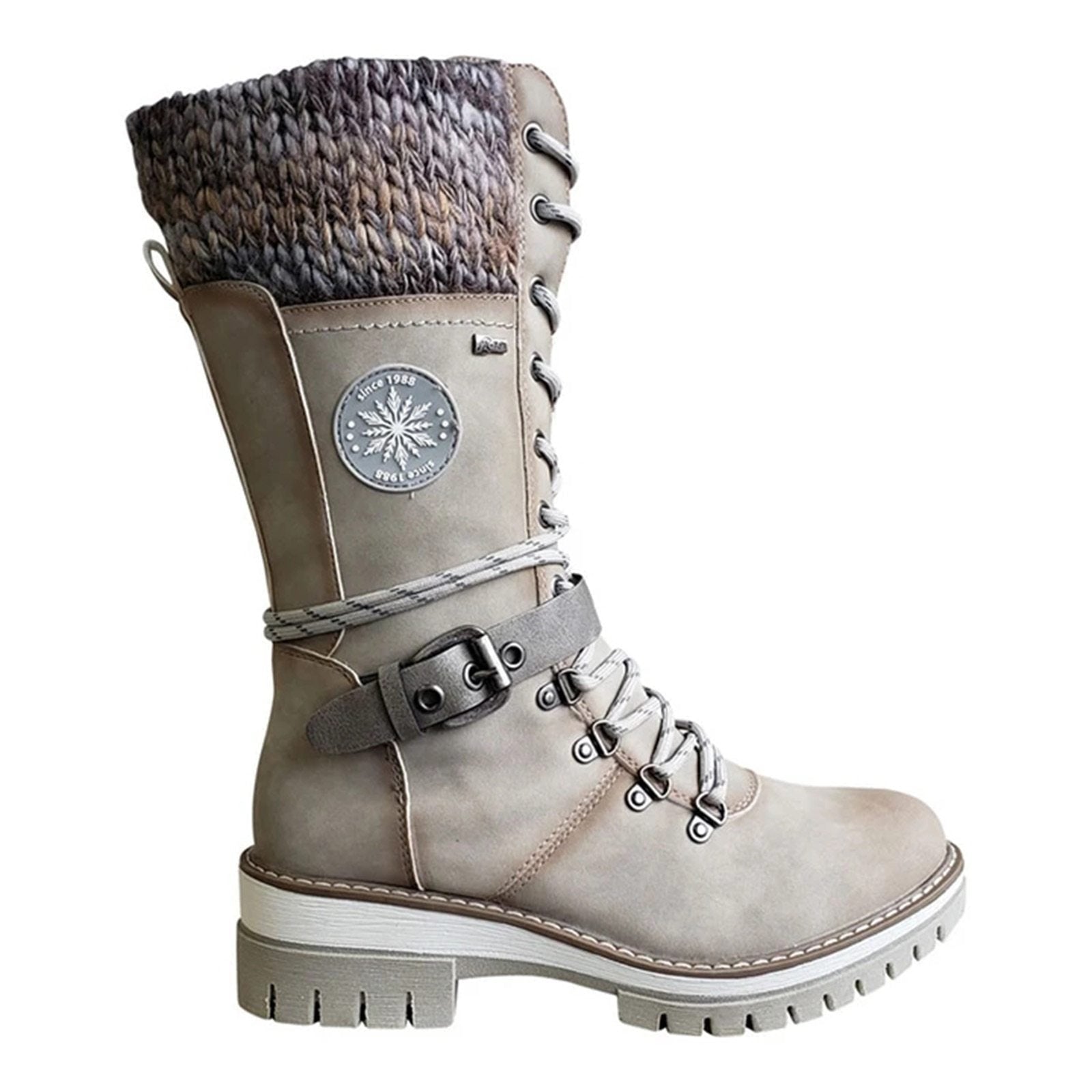 Batia women’s comfortable winter boots with tall silhouette, zip closure, and refined design