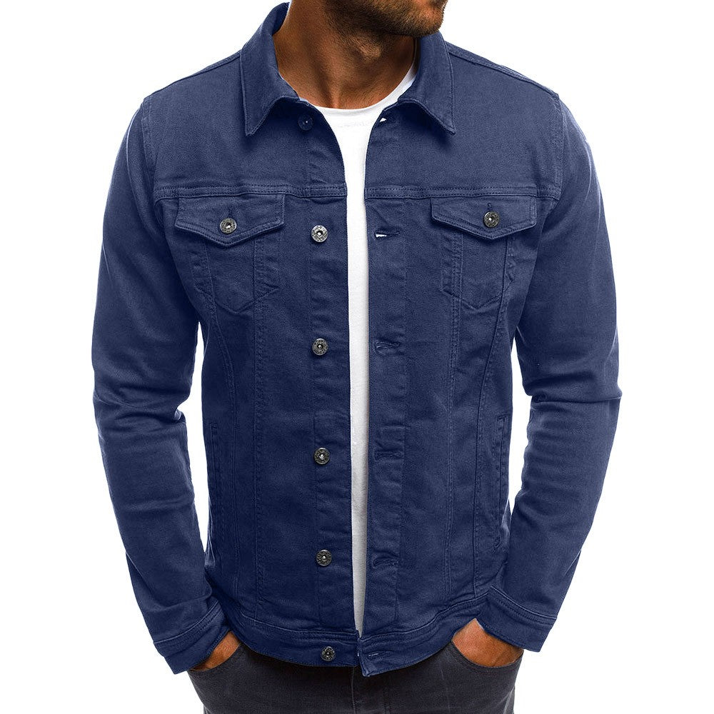 Men’s lightweight denim jacket with front pockets – Damian