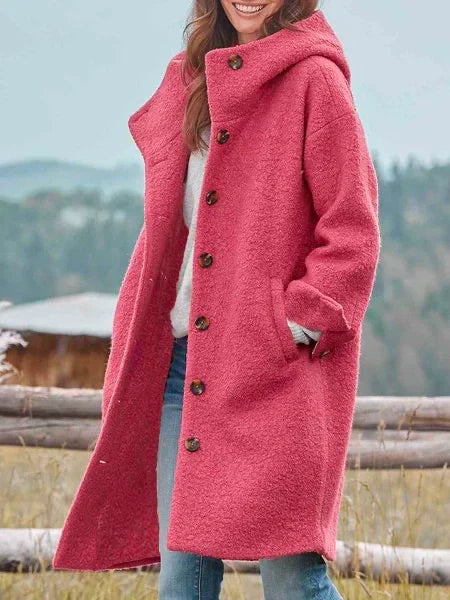 Ruby Snug Comfort Coat with sleek design and practical pockets