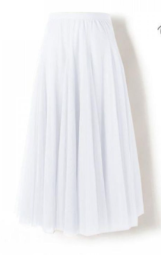 Women’s long layered tulle skirt in flowing festive style