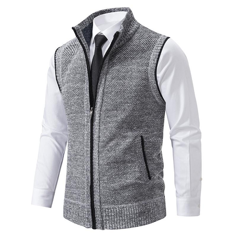 Miles men’s vest with zip closure and pockets, sleeveless design for layering, practical and stylish
