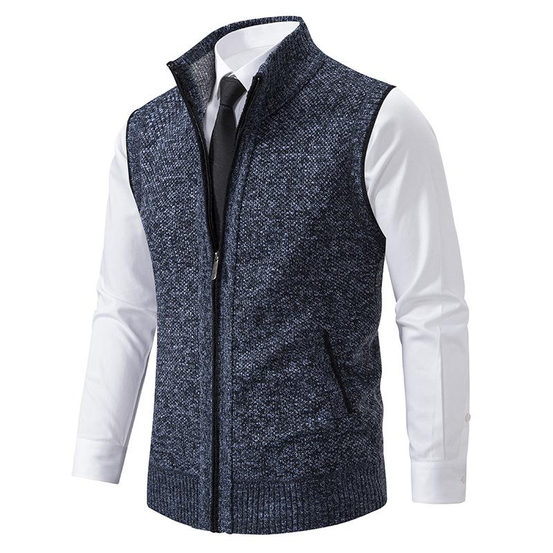Miles men’s vest with zip closure and pockets, sleeveless design for layering, practical and stylish