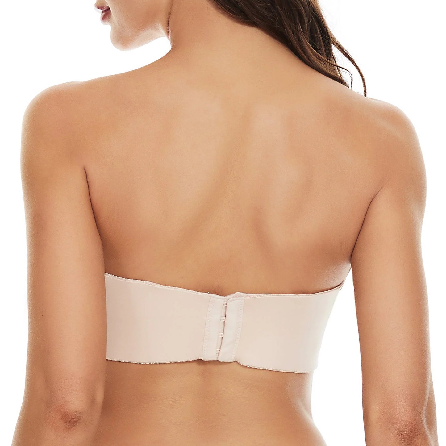 Nova convertible bandeau bra with a seamless, non-slip design for secure and comfortable support.