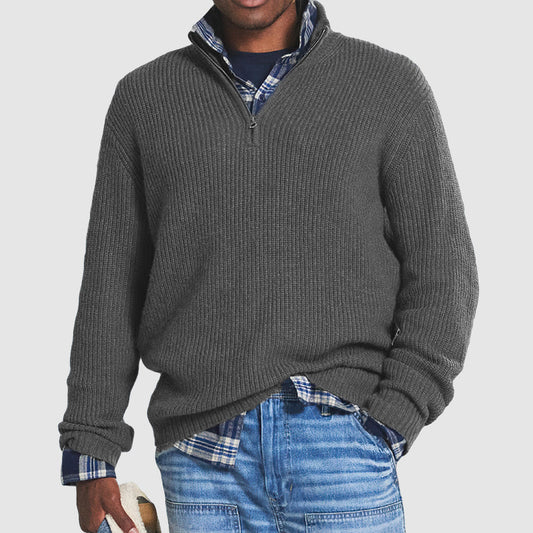 Joshua men’s casual knit sweater with fluid cut and timeless design