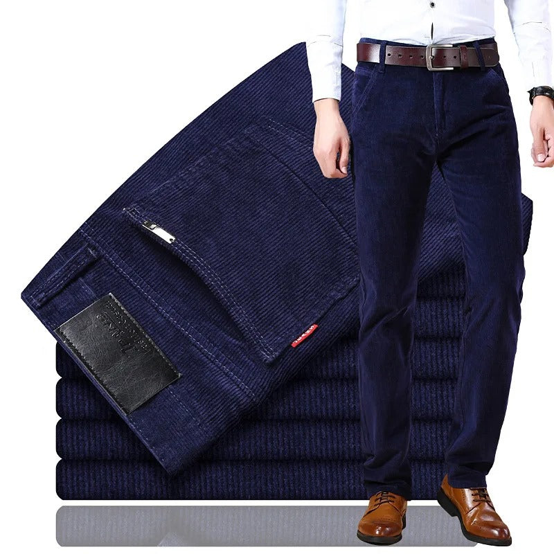Mario men’s ribbed casual pants with tailored fit and modern retro-inspired design