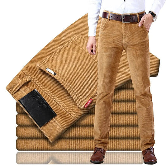 Mario men’s ribbed casual pants with tailored fit and modern retro-inspired design